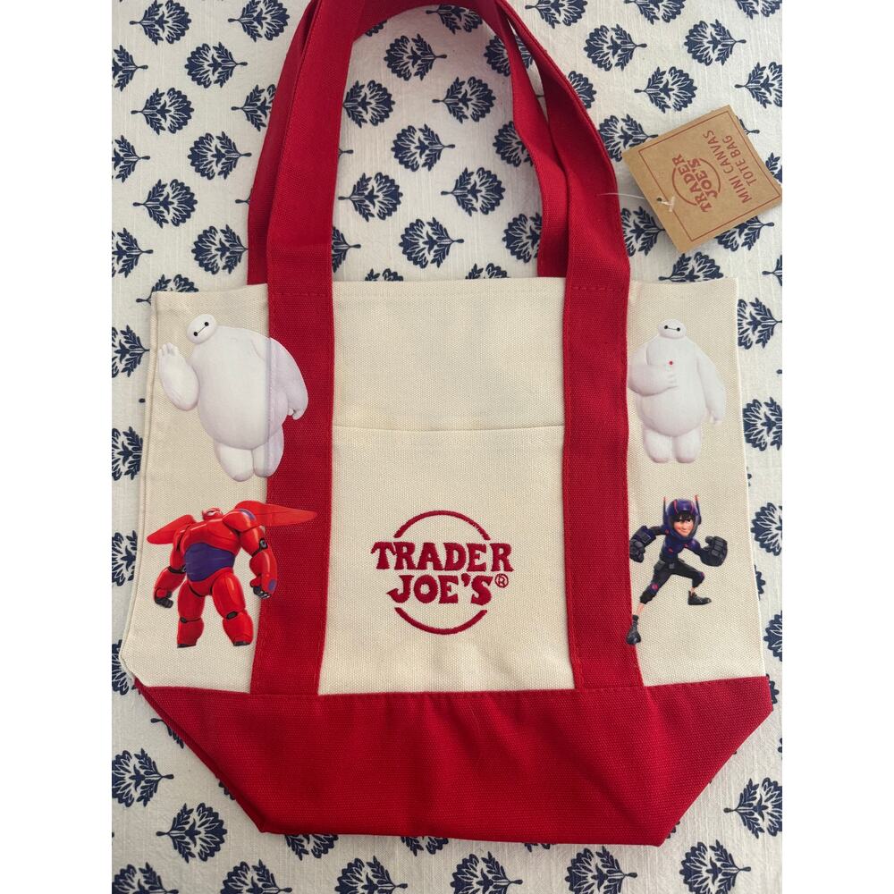 Disney Baymax Big Hero 6 Custom Made Trader Joes Mini Tote